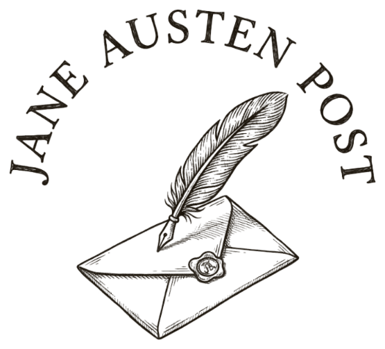 Jane Austen Post logo: a quill resting on a sealed letter