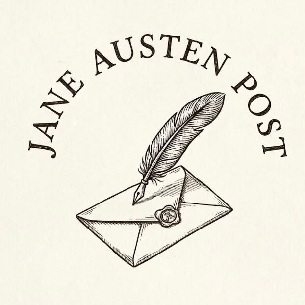 Jane Austen Post logo: a quill resting on a sealed letter
